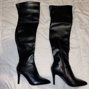 Black Knee High Boots